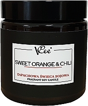 Kup WYPRZEDAŻ Zapachowa świeca sojowa Słodka pomarańcza z chili - Vcee Sweet Orange & Chili Fragrant Soy Candle *