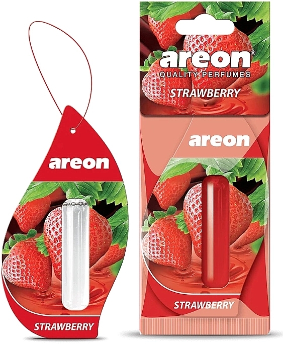 Odświeżacz powietrza do samochodu - Areon Mon Liquid StrawBerry  — Zdjęcie N1
