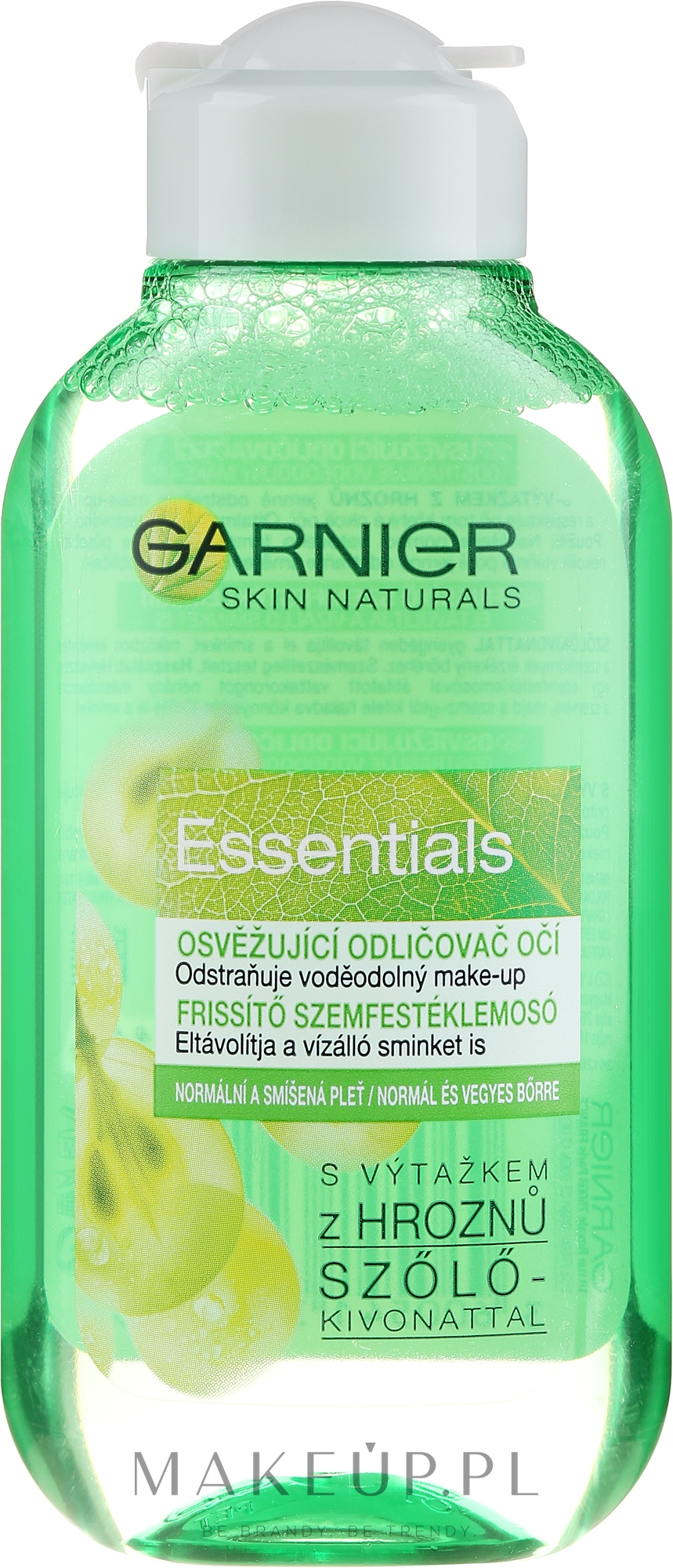 Odswieżający płun do demakijażu oczu dla skóry normalnej i mieszanej - Garnier Skin Naturals Essentials — Zdjęcie 125 ml