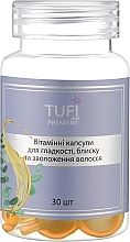 Kapsułki witaminowe dla gładkich, lśniących i nawilżonych włosów - Tufi Profi Premium — Zdjęcie N1
