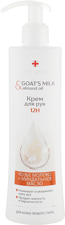 Krem do rąk Kozie mleko i olej migdałowy - Belle Jardin Goat’s Milk & Almond Oil