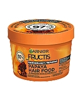 Regenerująca maska do włosów zniszczonych - Garnier Fructis Papaya Hair Food — Zdjęcie N3