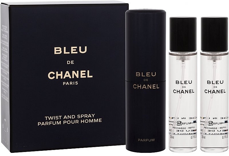 Chanel Bleu de Chanel Parfum - Zestaw (parfum/mini/20mlx3) — Zdjęcie N1