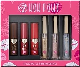 Kup Zestaw - W7 Wow Pout (lipstick/3x3.5g + lip/gloss/3x3ml)