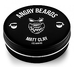 Glinka do włosów dla mężczyzn - Angry Beards Lee Man Go Matt Clay — Zdjęcie N3