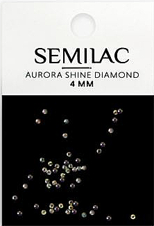 Cyrkonie do paznokci, 4 mm - Semilac Aurora Shine Diamond — Zdjęcie N1