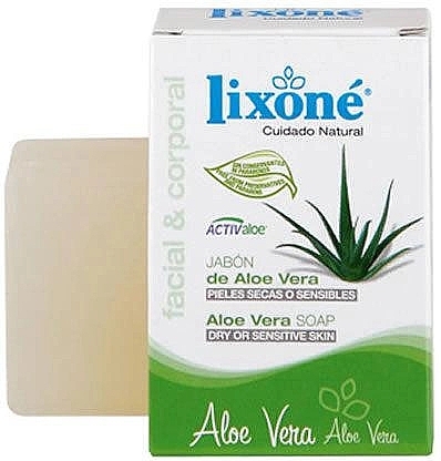 Mydło z aloesem - Lixone Aloe Vera Soap Dry Or Sensitive Skin  — Zdjęcie N1