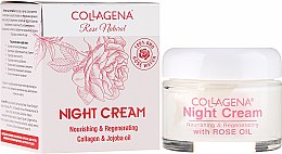 Kup Krem do twarzy na noc z kolagenem i olejem jojoba - Collagena Rose Natural Night Cream