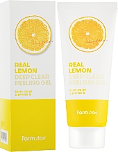 Głęboko oczyszczający żel peelingujący do twarzy - FarmStay Real Lemon Deep Clear Peeling Gel — Zdjęcie N1
