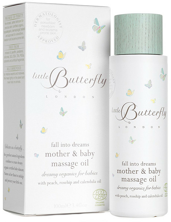 Olejek do ciała dla mam i niemowląt - Little Butterfly London Fall Into Dreams Mother & Baby Massage Oil — Zdjęcie N1
