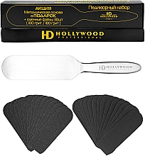 Zestaw do pedicure - HD Hollywood (pedicure/base/1pc + files/30pcs) — Zdjęcie N1