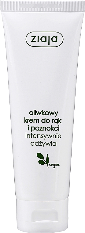Naturalny oliwkowy krem do rąk i paznokci - Ziaja Oliwkowa — Zdjęcie N1