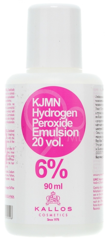 Utleniacz do włosów 6% - Kallos Cosmetics KJMN Hydrogen Peroxide Emulsion — Zdjęcie N6