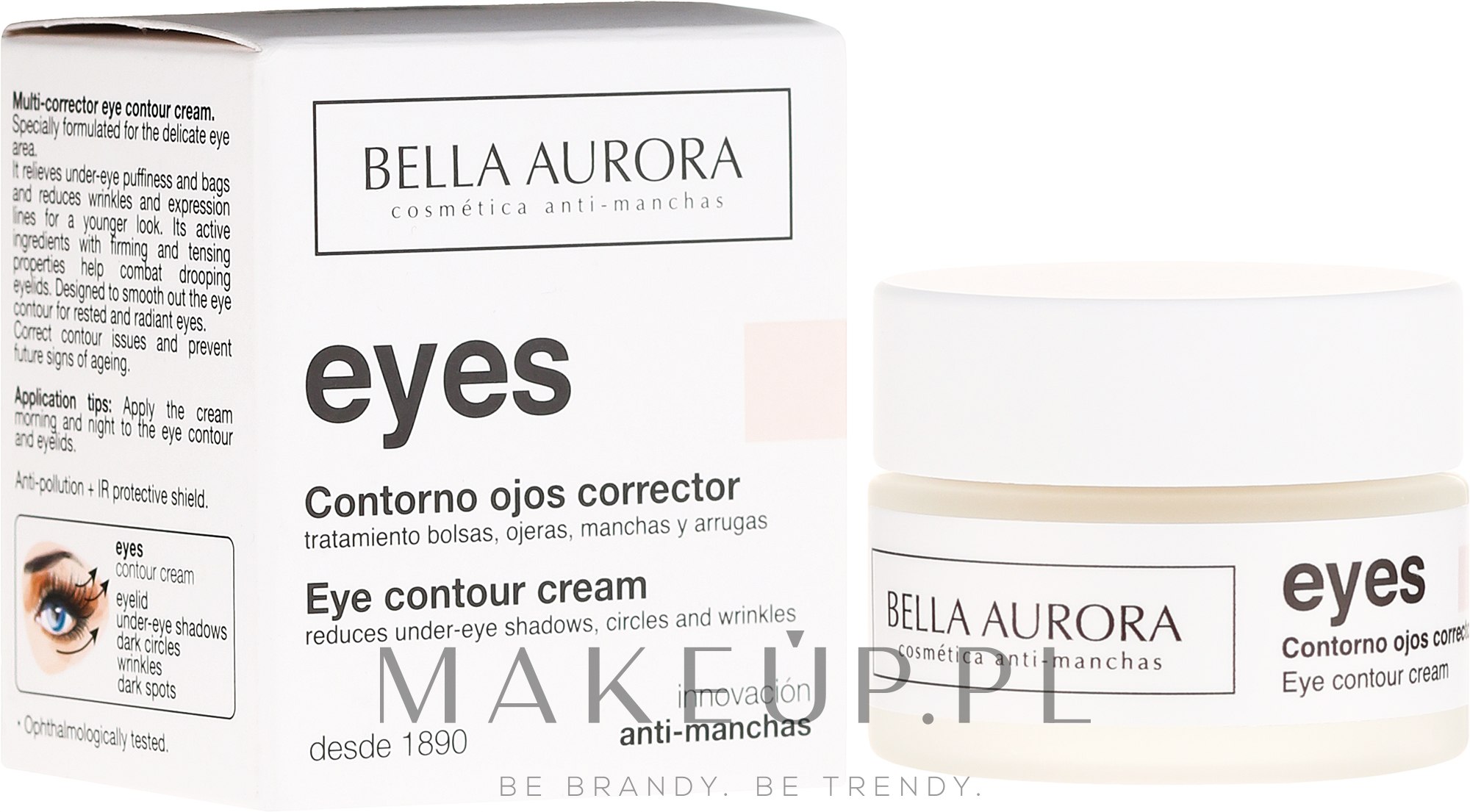 Krem na okolice oczu - Bella Aurora Eye Contour Cream — Zdjęcie 15 ml