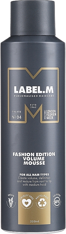 Pianka dodająca włosom objętości - Label.m Volume Mousse — Zdjęcie N1