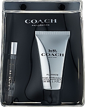 Kup Coach Platinum - Zestaw (edt/mini 7,5 ml + a/sh/balsam 50 ml + saszetka)