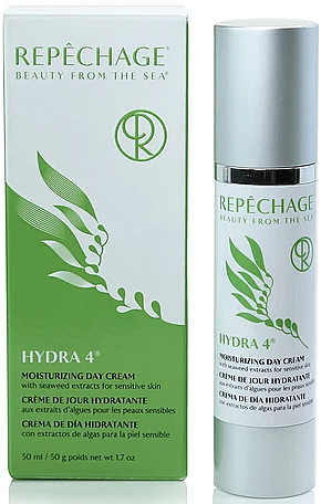 Nawilżający krem do twarzy na dzień z ekstraktami z wodorostów - Repechage Hydra 4 Day Protection Cream For Sensitive Skin — Zdjęcie N2