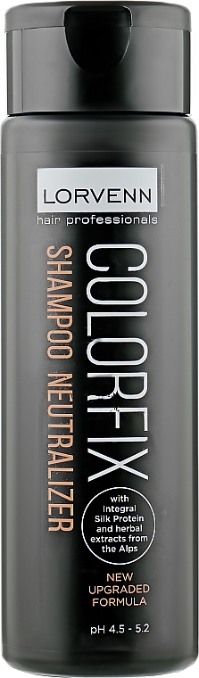Neutralizujący szampon po farbowaniu włosów - Lorvenn Colorfix Shampoo Neutralizer — Zdjęcie N1
