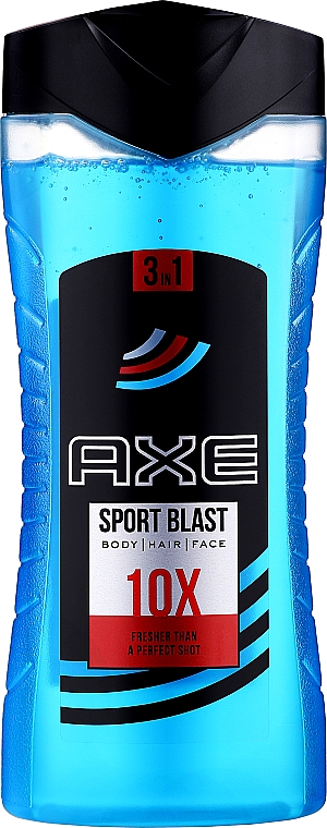 Szampon i żel pod prysznic 3 w 1 dla mężczyzn - Axe Sport Blast Re-energising Body Wash 3in1 — Zdjęcie N3