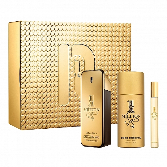 Paco Rabanne 1 Million - Zestaw (edt/100ml + deo/150ml+edt/10ml) — Zdjęcie N1