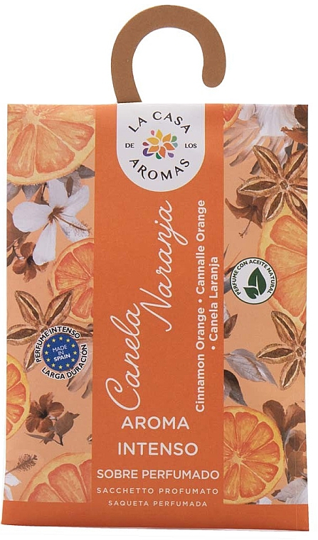 Saszetka aromatyczna Cynamonowo-pomarańczowa - La Casa de Los Aromas Aroma Intenso Cinnamon-Orange Closet Sachet — Zdjęcie N1