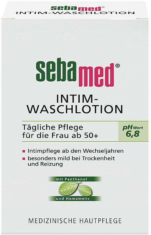 Balsam do higieny intymnej z oczarem wirginijskim - Sebamed Sensitive Skin Intimate Washing Lotion pH 6.8 — Zdjęcie N2