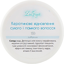 Kup Keratynowa regeneracja suchych i łamliwych włosów - Zulfiya