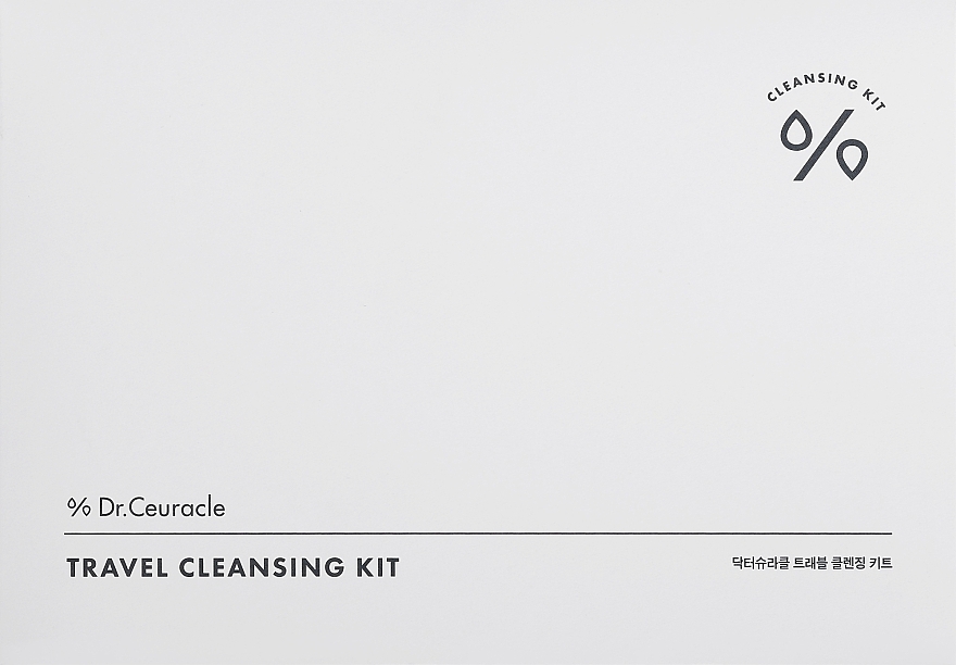 Zestaw - Dr. Ceuracle Travel Cleansing Kit (foam/25ml + shmp/55ml + treatment/55ml) — Zdjęcie N1