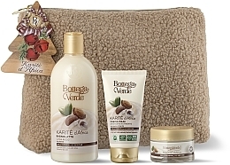 Zestaw - Bottega Verde Karite D'Africa Gift Set (cr/50ml + lot/400ml + h/cr/75ml + bag/1pc) — Zdjęcie N1