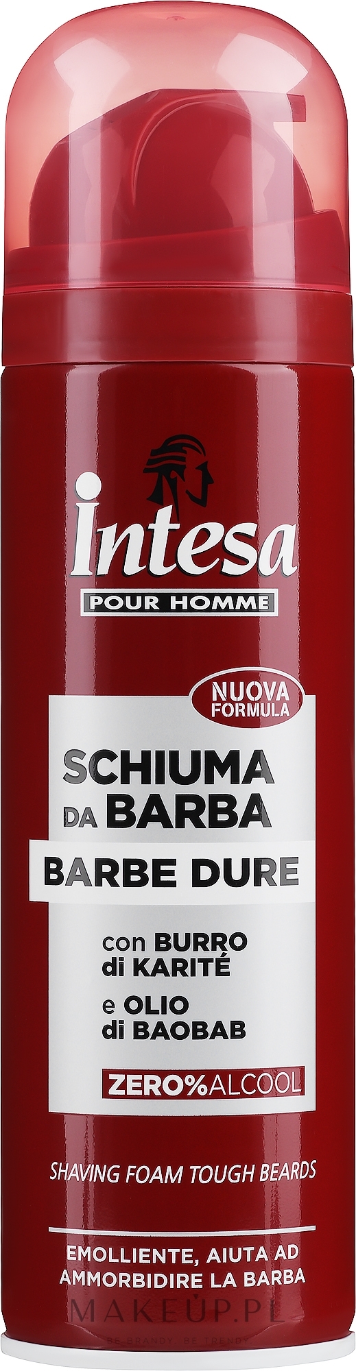 Pianka do golenia z witaminą E - Intesa Classic Red Shaving Tough Beards — Zdjęcie 300 ml