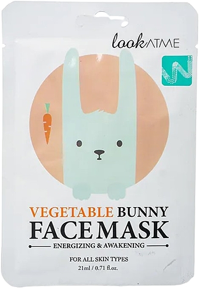 Maseczka w płachcie Królik warzywny - Look At Me Vegatable Bunny Face Mask — Zdjęcie N1