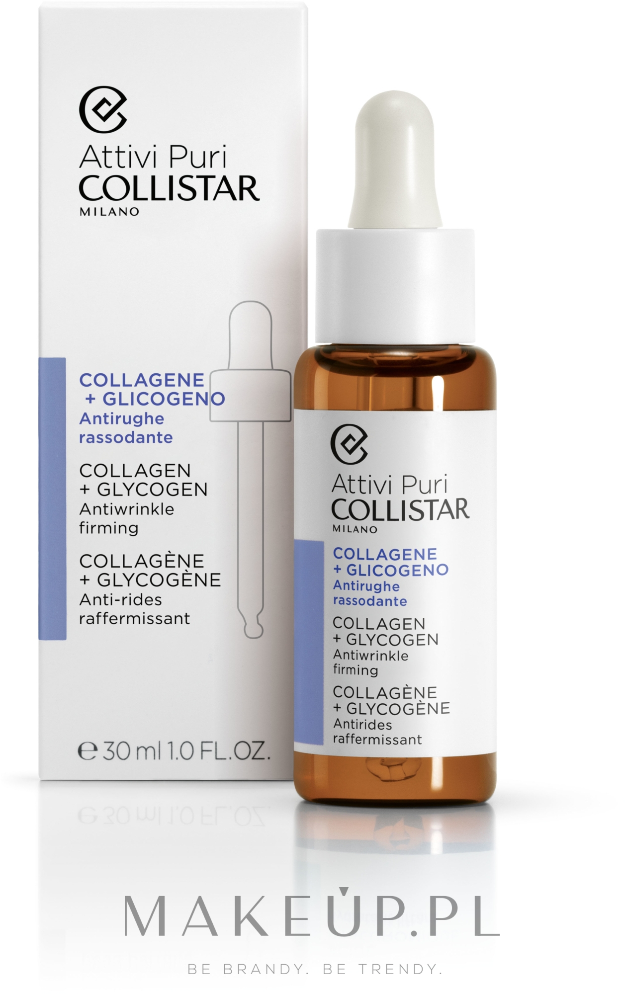 Koncentrat kolagenu i glikogenu ujędrniający i zwalczający zmarszczki - Collistar Pure Actives Collagen + Glycogen Anti-Wrinkle Firming — Zdjęcie 30 ml
