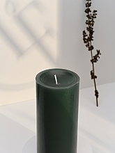 Świeca cylindryczna, średnica 7 cm, wysokość 15 cm - Bougies La Francaise Cylindre Candle Green — Zdjęcie N3
