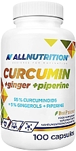 Suplement diety Kurkuma, imbir, piperyna - Allnutrition Curcumin Ginger Piperine Suplement Diety — Zdjęcie N1