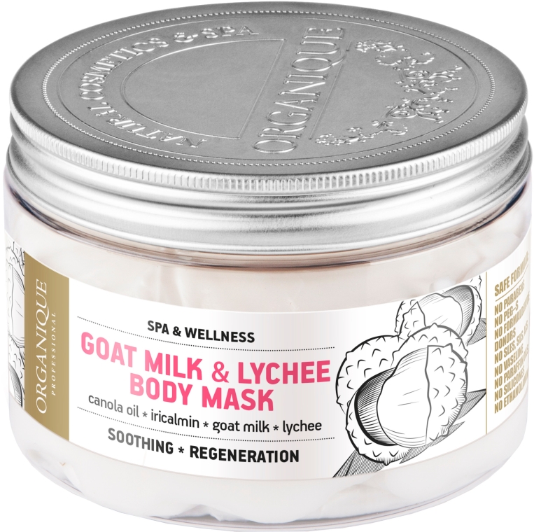 Łagodząca maska do ciała Kozie mleko i liczi - Organique Professional Spa Therapie Goat Milk & Lychee Body Mask — Zdjęcie N1