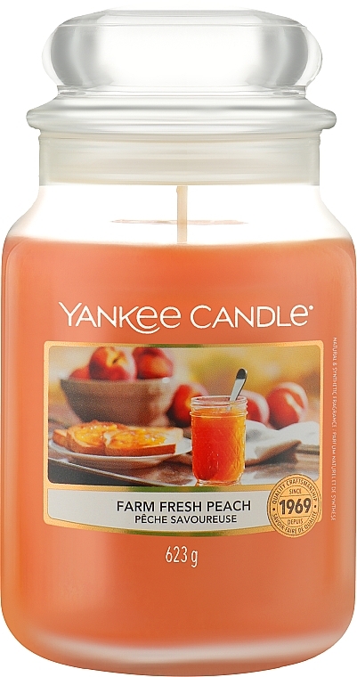 Świeca zapachowa w słoiku - Yankee Candle Farm Fresh Peach — Zdjęcie N2