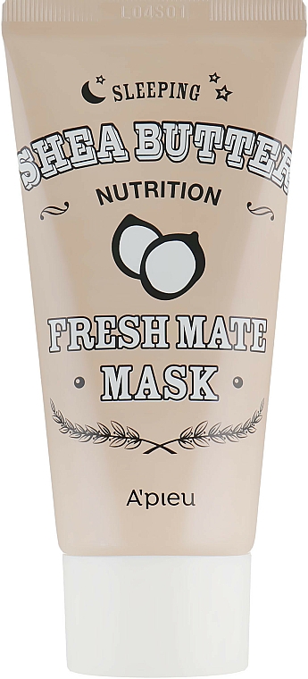 Odżywcza maska do twarzy na noc z masłem shea - A'pieu Fresh Mate Shea Butter Mask — Zdjęcie N1