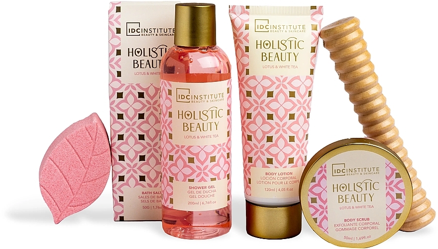 Zestaw, 6 produktów - IDC Institute Holistic Beauty Lotus & White Tea — Zdjęcie N2