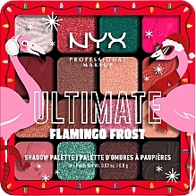 Paleta cieni do powiek, 16 odcieni - NYX Professional Makeup Ultimate Flamingo Frost Eyeshadow Palette  — Zdjęcie N1