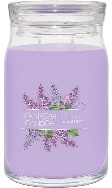 Świeca zapachowa w słoiku Lilac Flowers, 2 knoty - Yankee Candle Lilac Blossoms — Zdjęcie N2