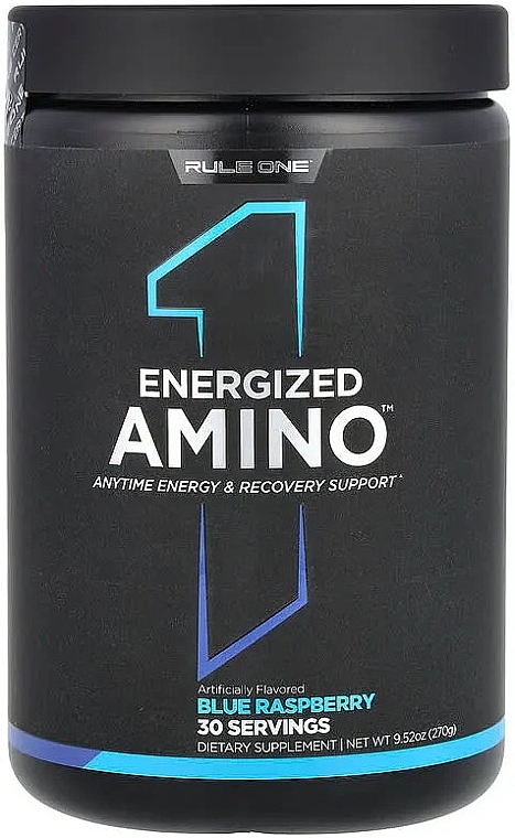 Aminokwas niebieska malina - Rule One Energized Amino Blue Raspberry — Zdjęcie N1