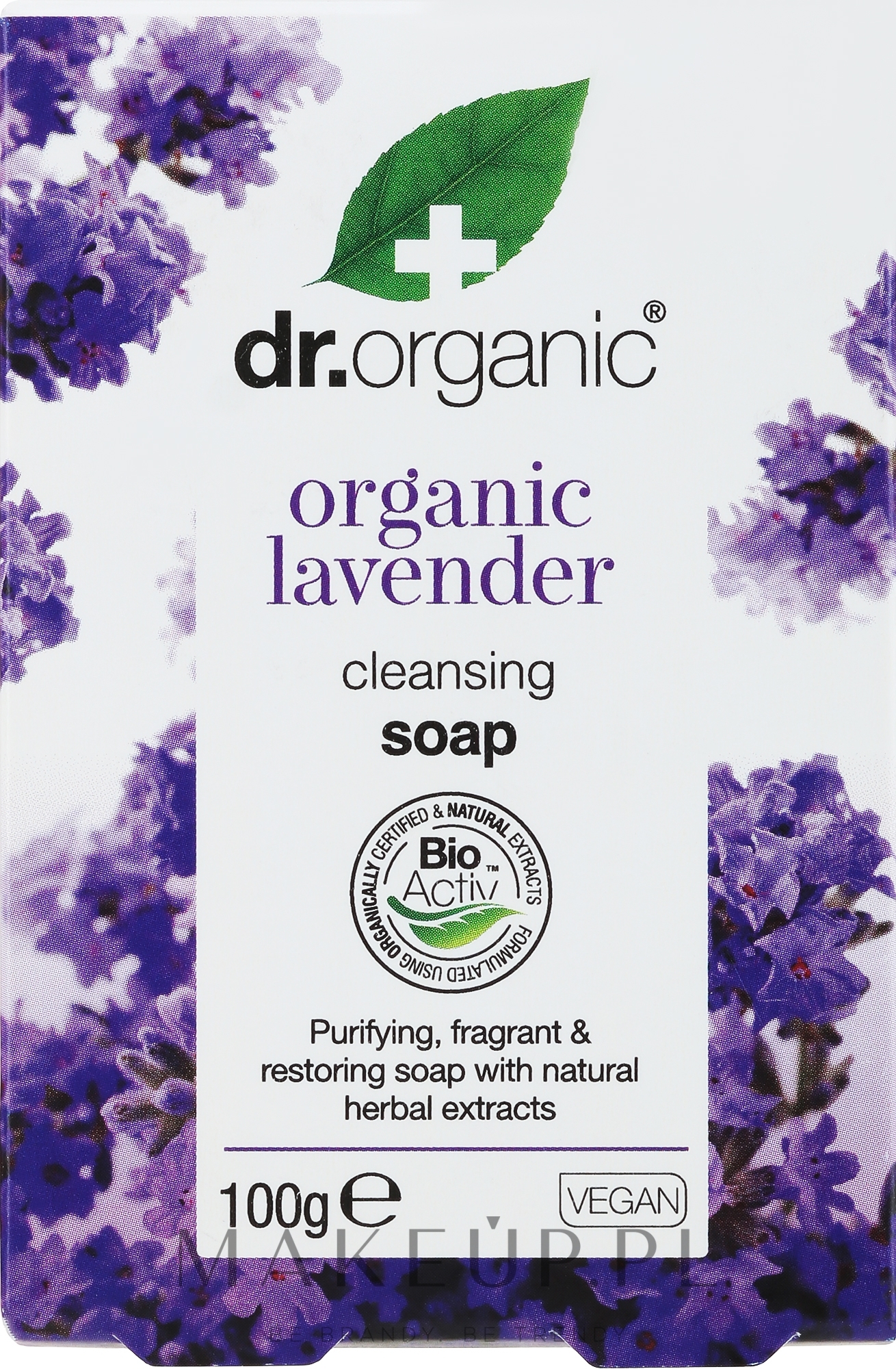 Mydło z ekstraktem z lawendy - Dr Organic Bioactive Skincare Organic Lavender Soap — Zdjęcie 100 g