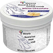 Ochronny krem-peeling do dłoni i stóp Biała Czekolada - Verana Protective Hand & Foot Cream-scrub White Chocolate — Zdjęcie N2