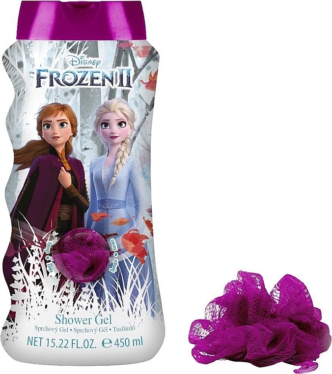 Zestaw - Air-Val International Frozen Disney Frozen 2 (sh/gel/450ml + sponge) — Zdjęcie N1