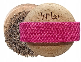 Szczotka do masażu szyi i dekoltu na sucho, różowa - AnMar Brush — Zdjęcie N1