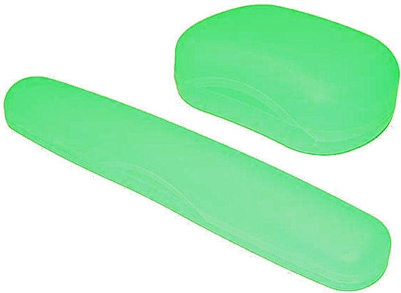 Zestaw etui na mydło i szczoteczkę do zębów, zielony - Sanel — Zdjęcie N1