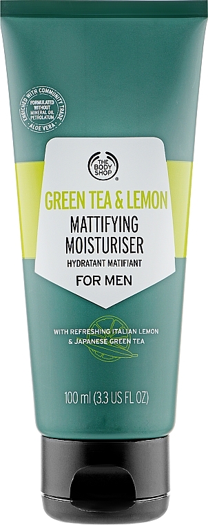 Matujący krem do twarzy dla mężczyzn Zielona herbata i cytryna - The Body Shop Green Tea and Lemon Mattifying Moisturiser For Men — Zdjęcie N1