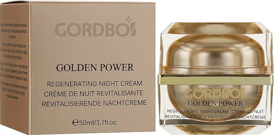 Krem do twarzy na noc - Gordbos Golden Power Regenerating Night Cream — Zdjęcie N2