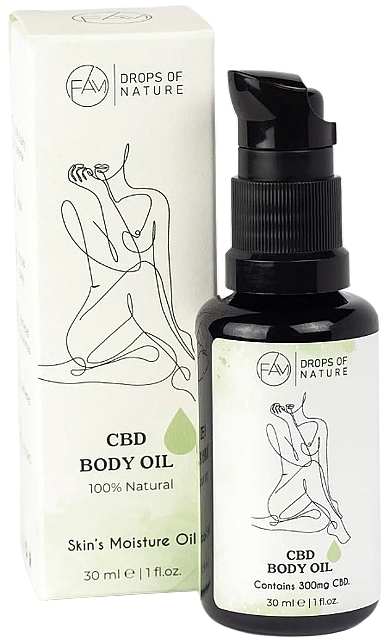 WYPRZEDAŻ Masło do ciała - Fam Drops Of Nature CBD Body Oil * — Zdjęcie N1