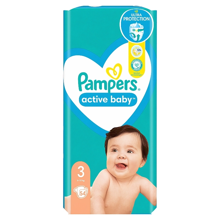 PRZECENA! Pieluchy Active Baby 3 (6-10 kg), 54 szt. - Pampers * — Zdjęcie N19